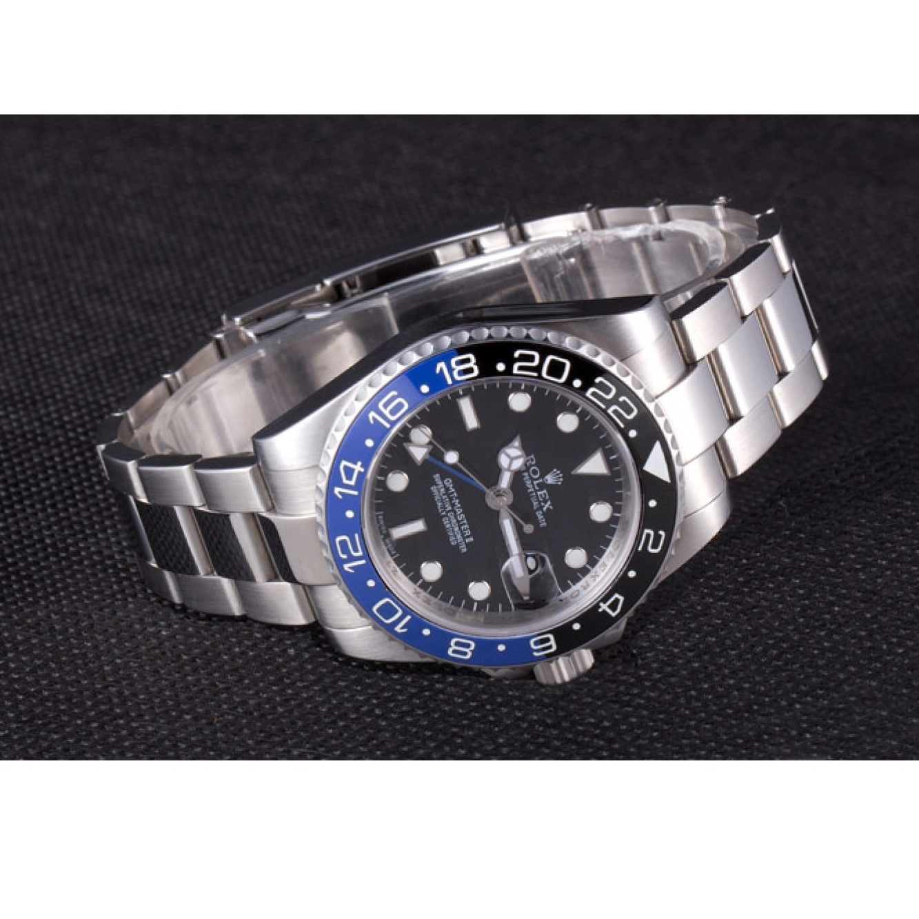 Aaa replica watch BLUE 2013 621393 Rolex rl431 BLACK MASTER GMT II BEZEL 0803